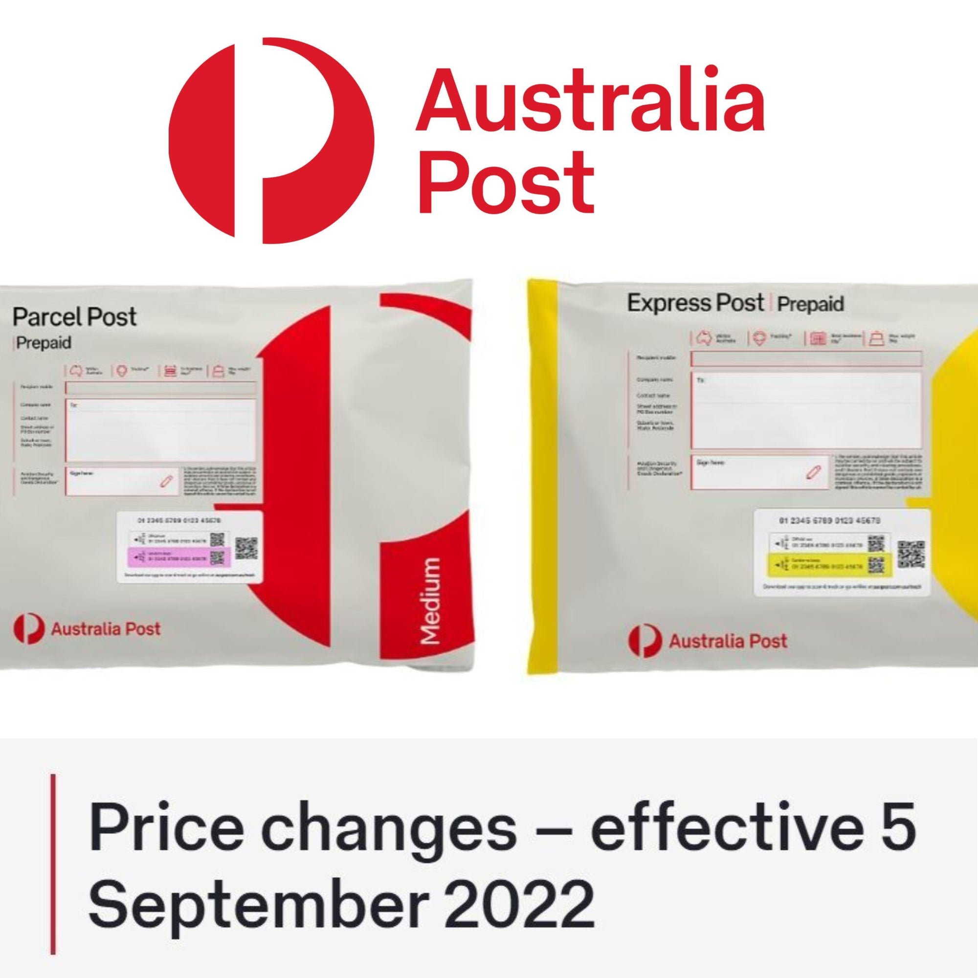 australia post satchels prepaid