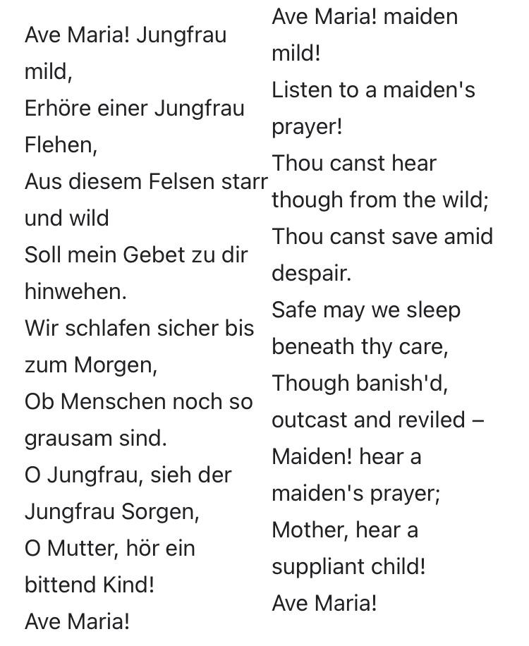 ave maria song lyrics