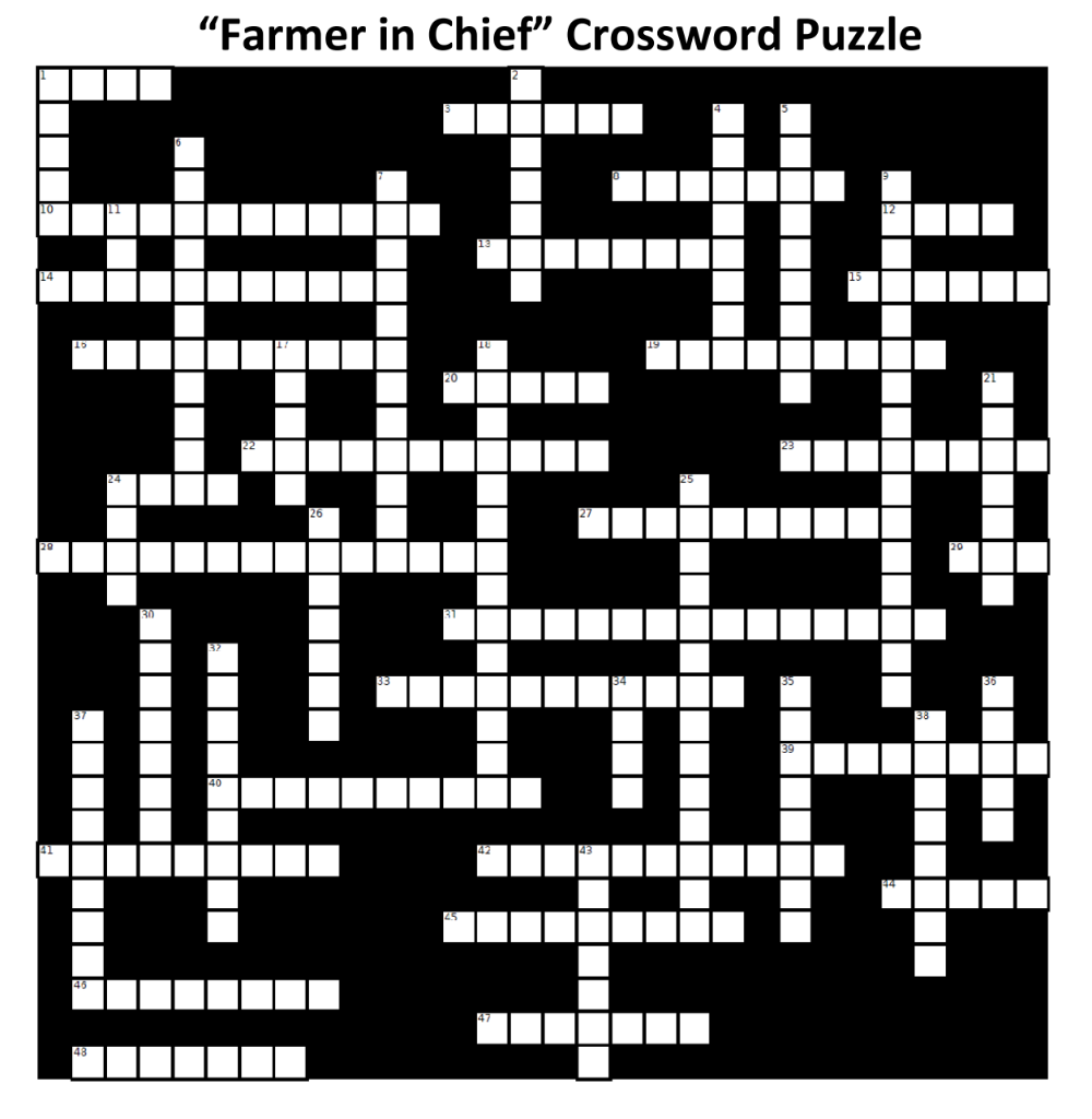 farmland crossword clue