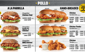 carls jr menú y precios