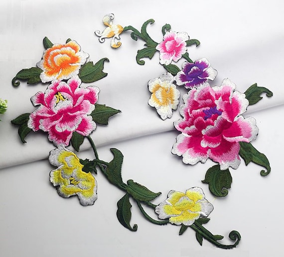 embroidered flower appliques