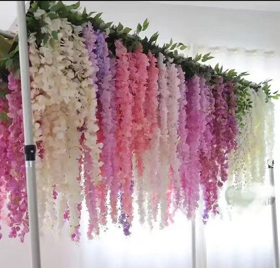 pink wisteria garland