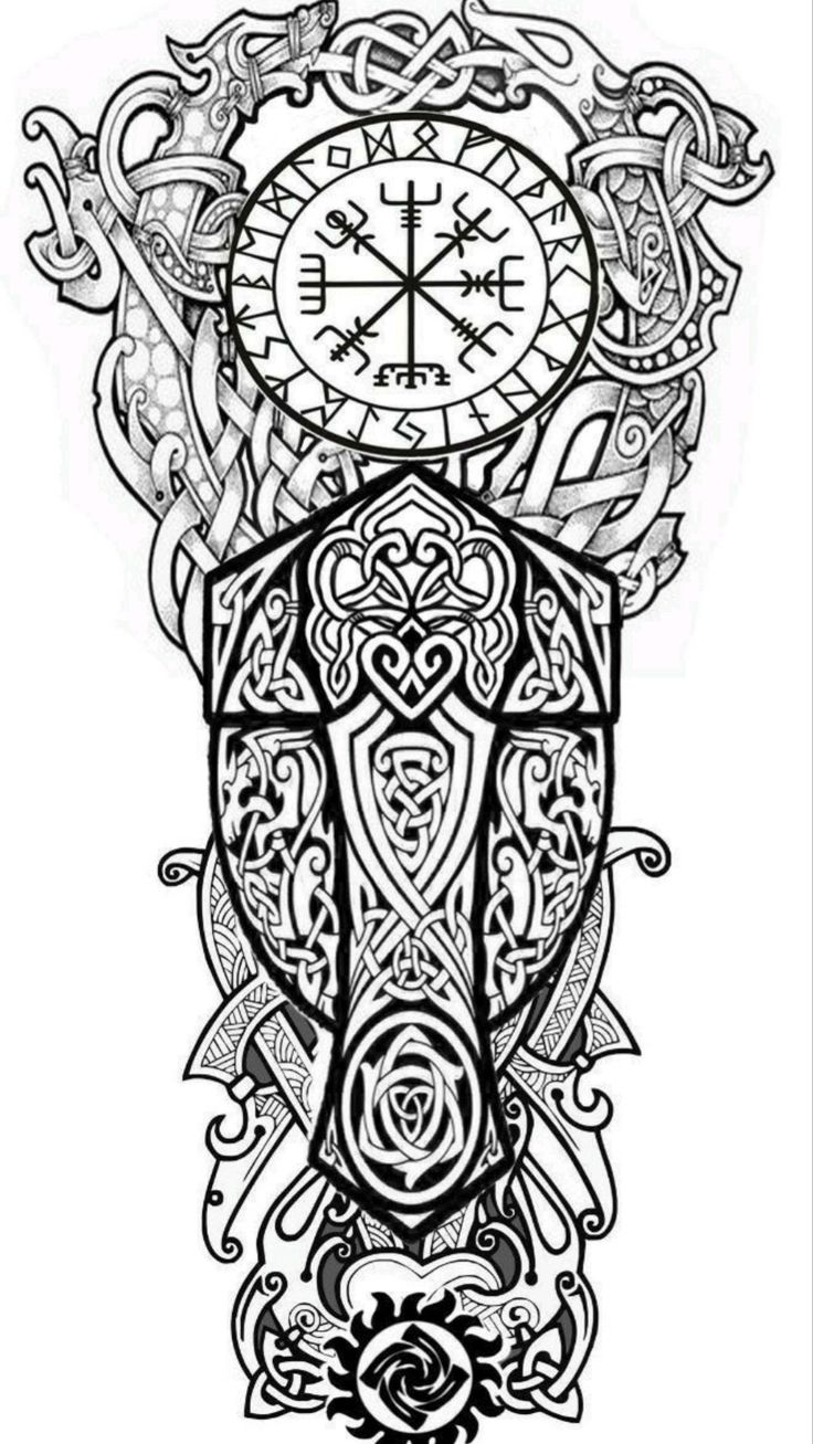 viking pattern tattoo