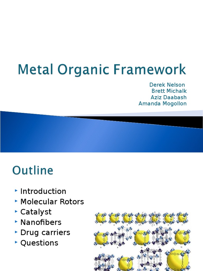 metal organic framework ppt