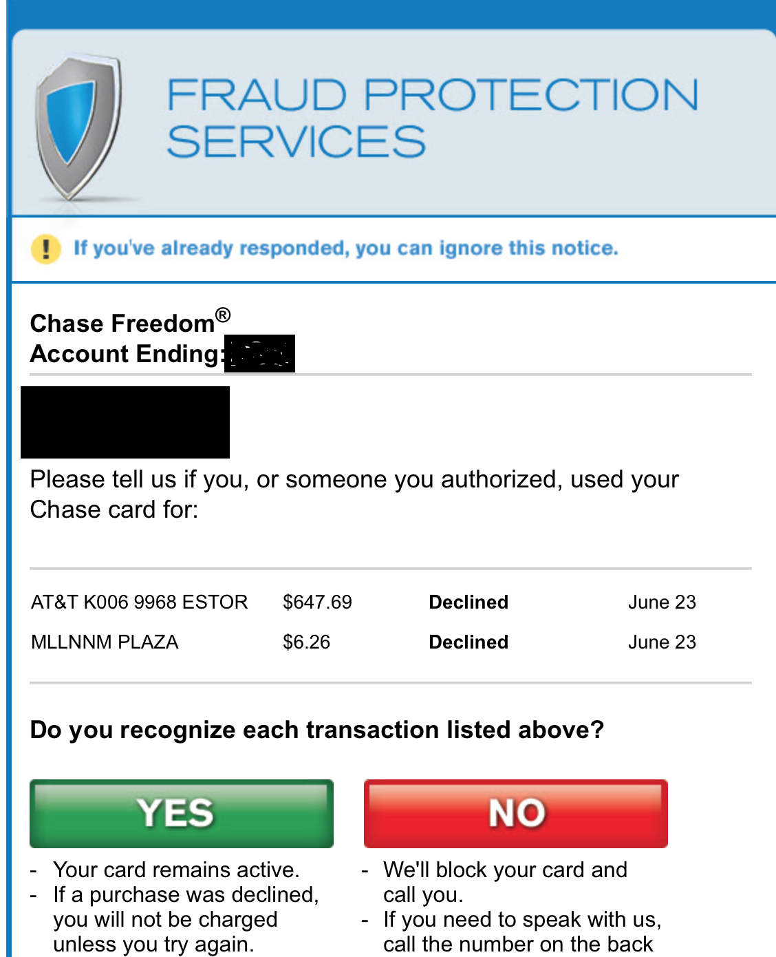 chase fraud alert scam