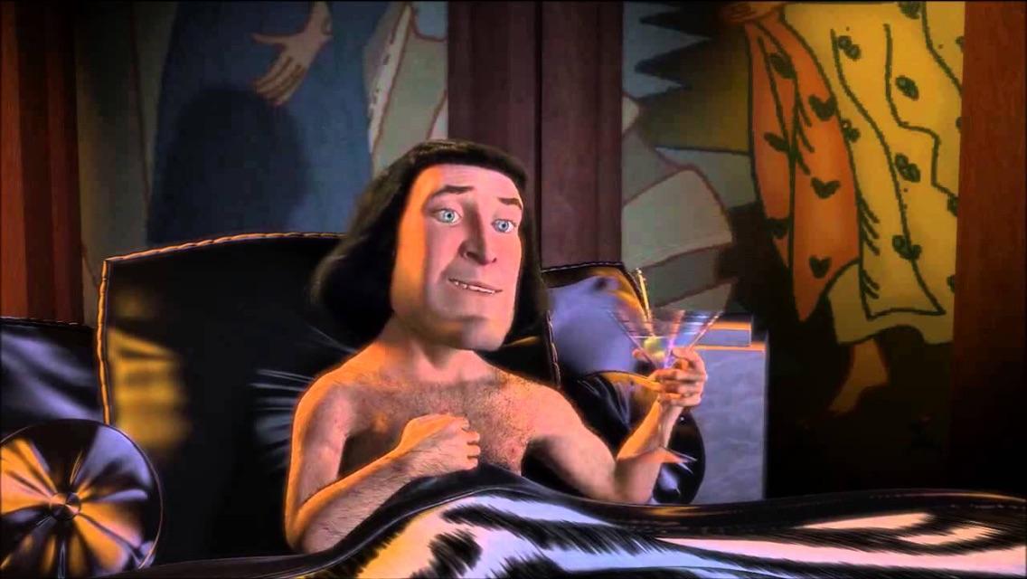 shrek lord farquaad bed