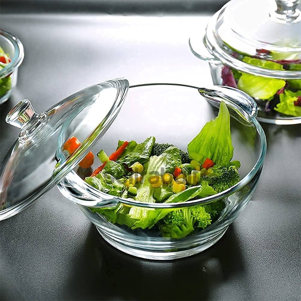 glass bowl with lid microwave safe