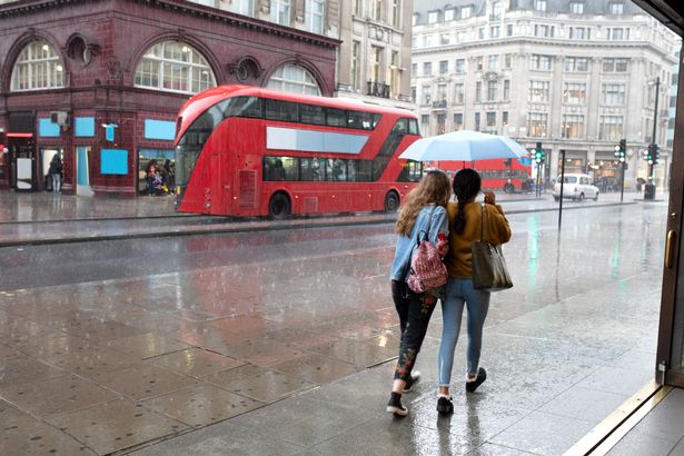 hourly weather today london