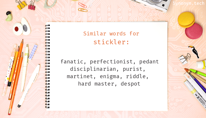 stickler thesaurus