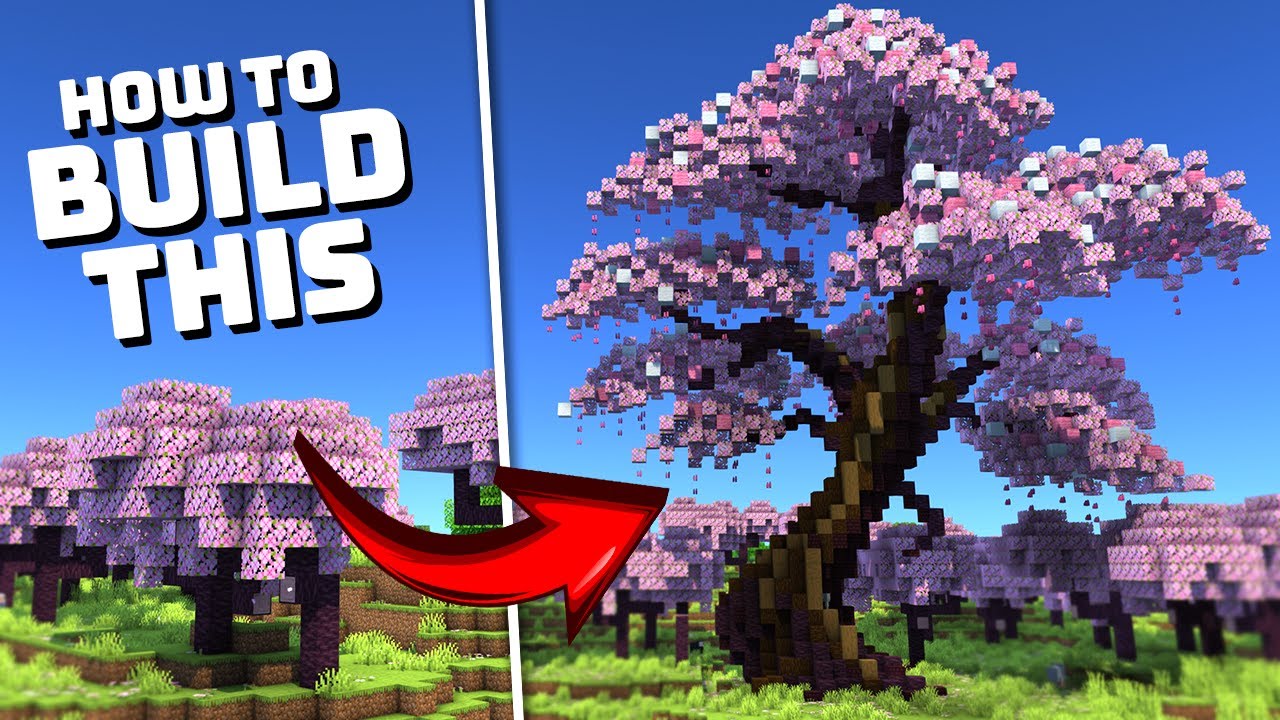 sakura trees minecraft