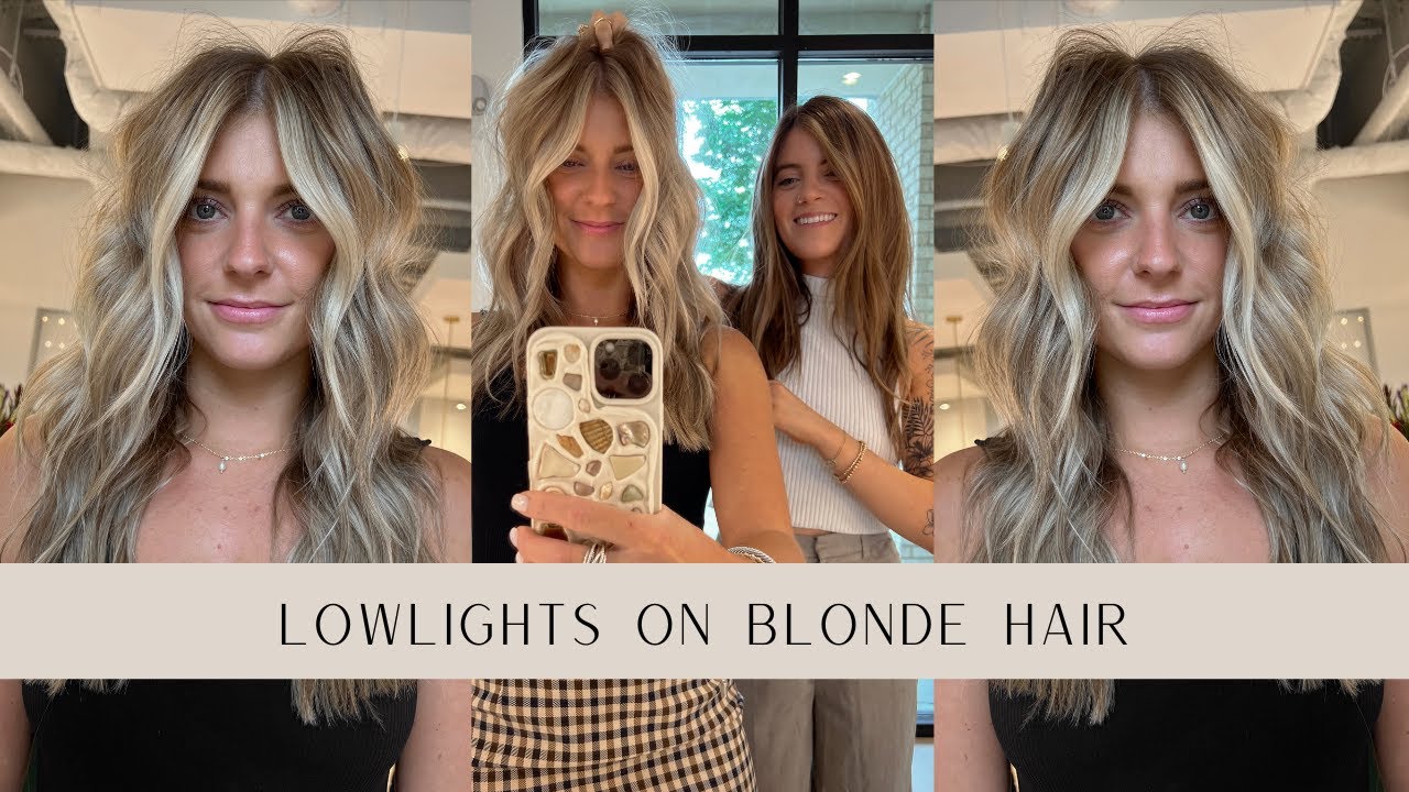 blonde hair with dark lowlights