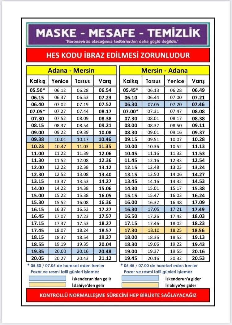 adana islahiye tren saatleri