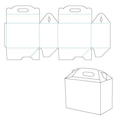 molde de cajas para armar e imprimir