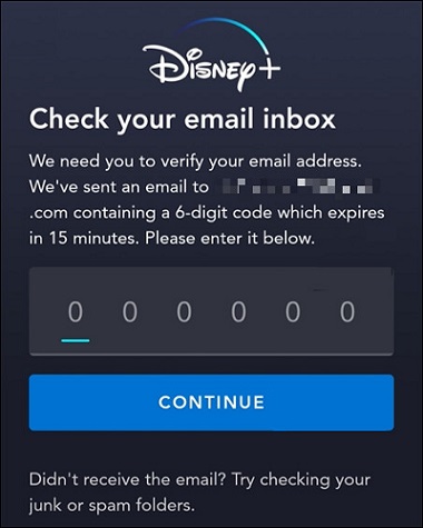 disney plus 8 digit code