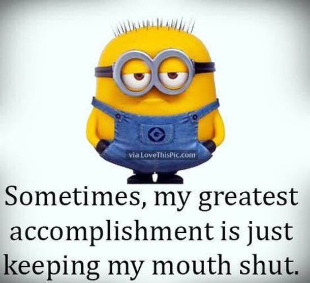 attitude funny minion quotes