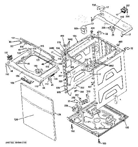 ge washer dryer parts