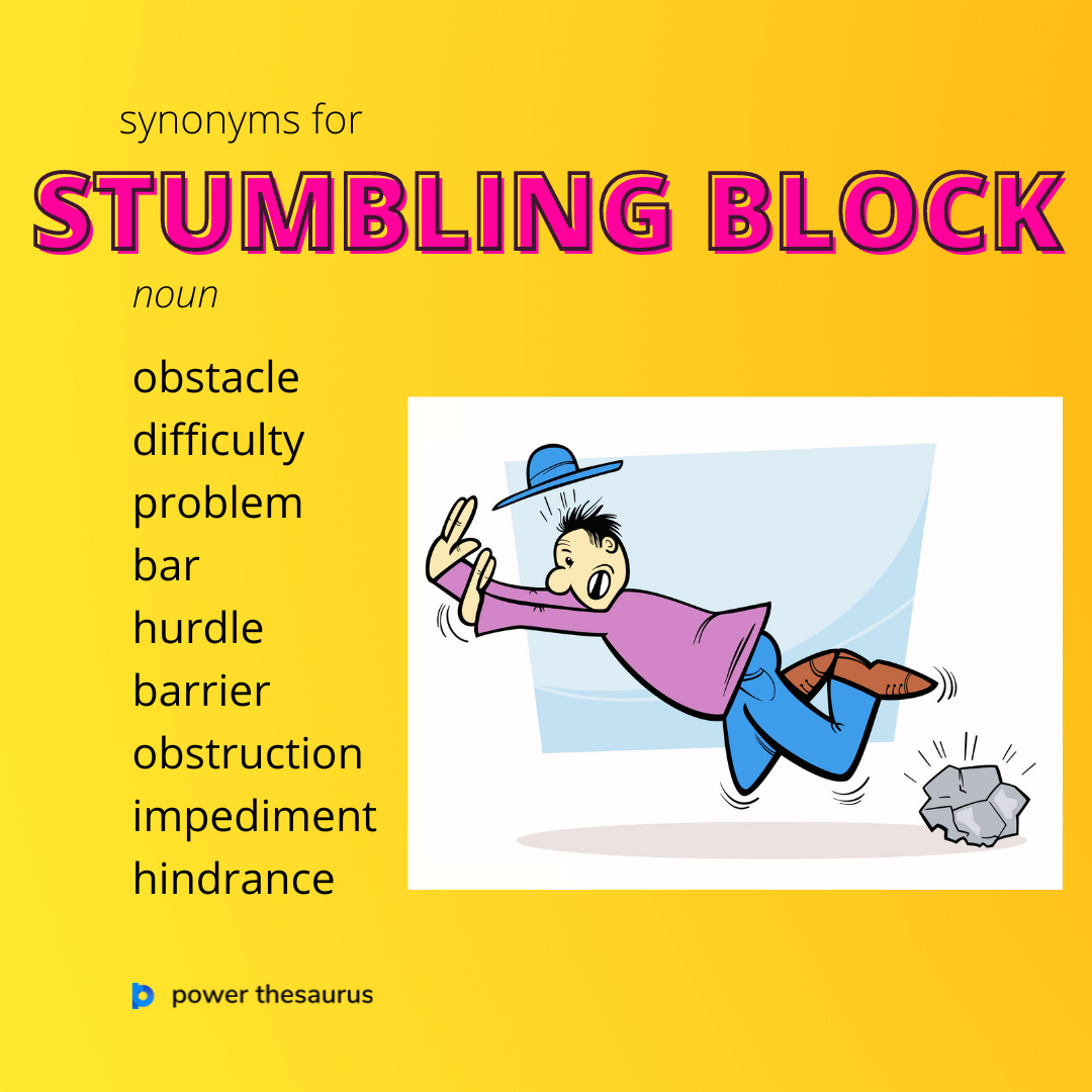 stumbling synonym