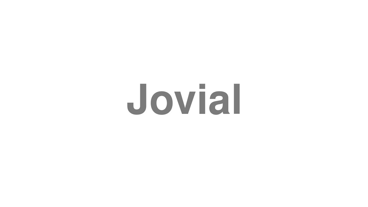 jovial pronunciation