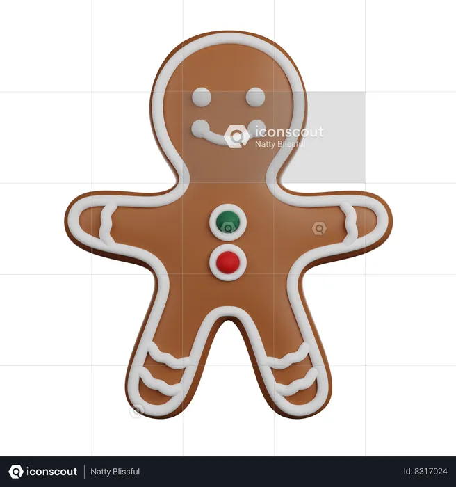 gingerbread man icon