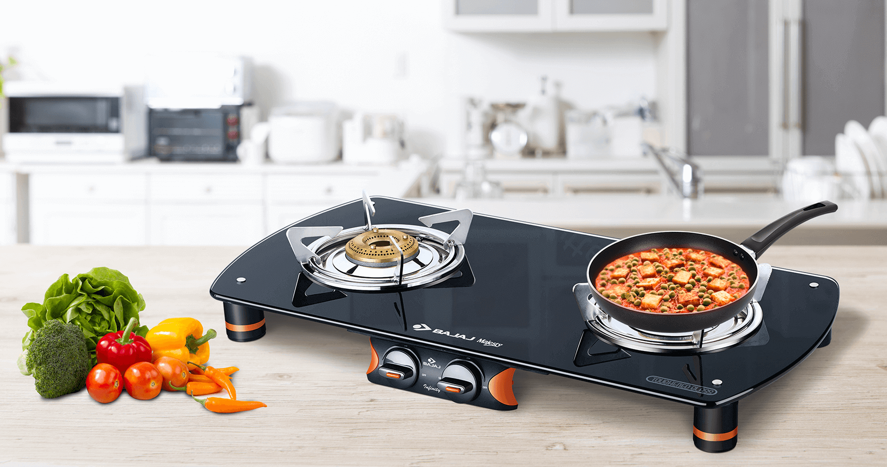 bajaj glass top gas stove