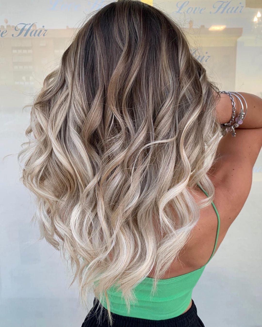 balayage color blonde