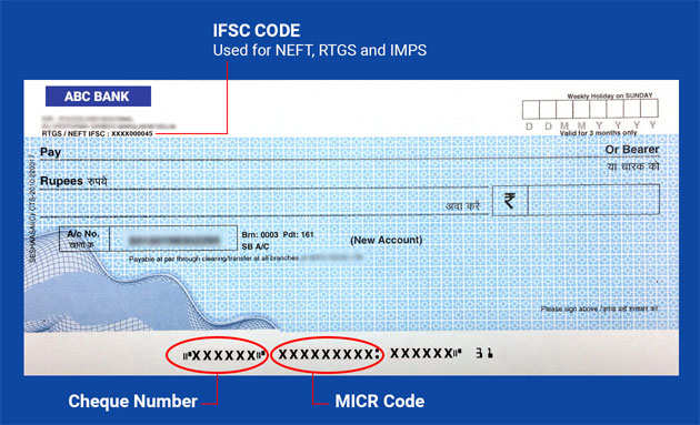 bank micr number