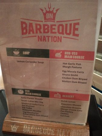 barbeque nation jaipur menu