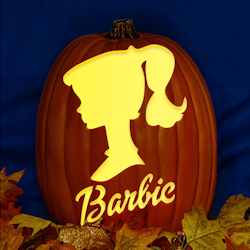 barbie pumpkin carving