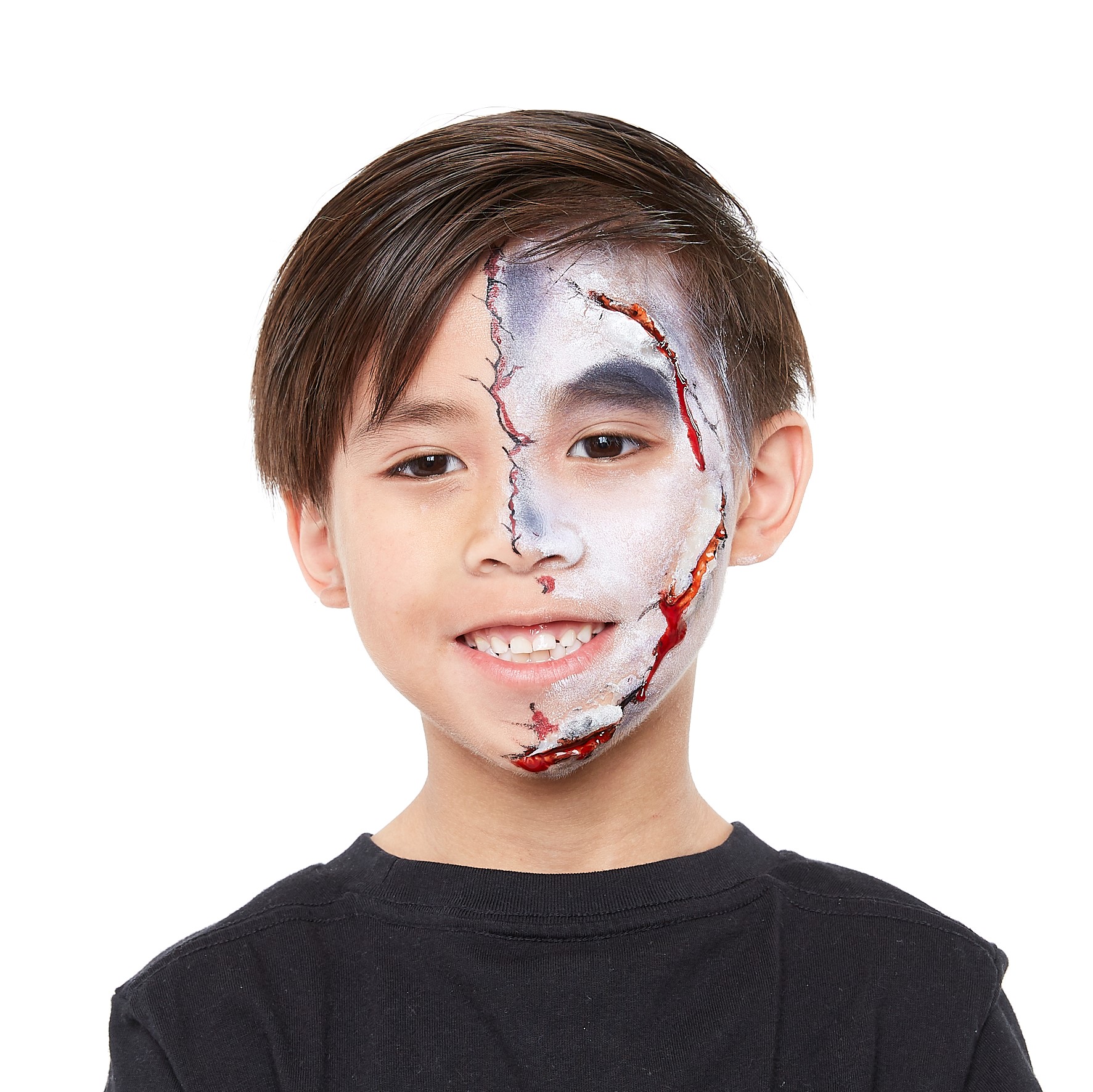 basic zombie face paint