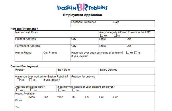 baskin robbins hiring