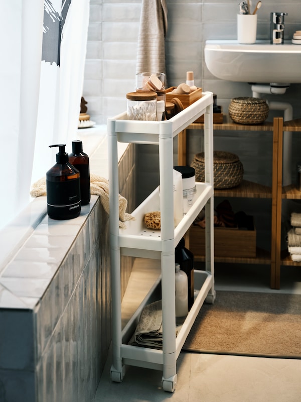 bathtub storage rack