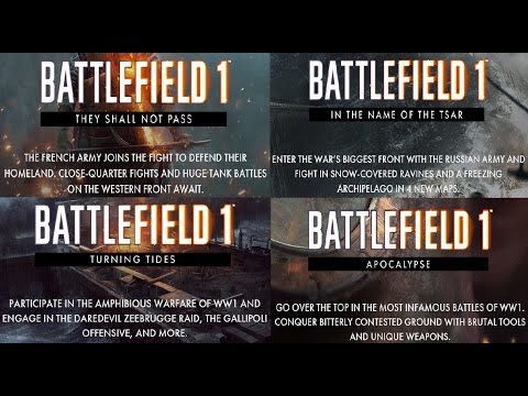 battlefield 1 dlc list