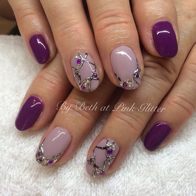 purple nail designs 2022