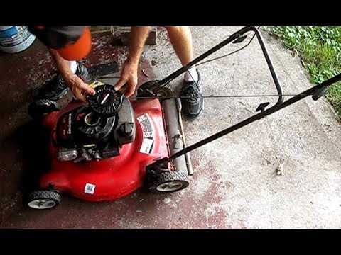 replace pull cord on mower