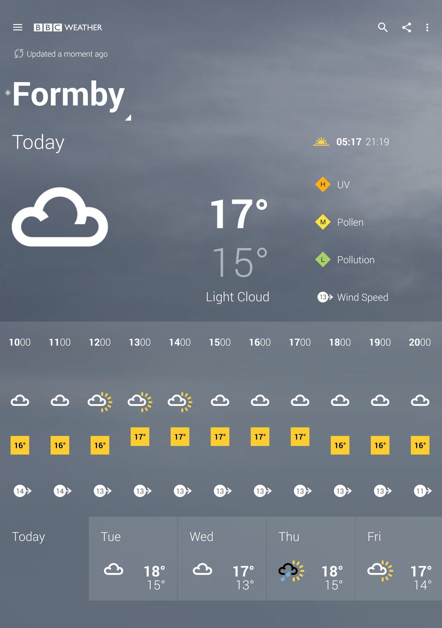 bbc weather formby