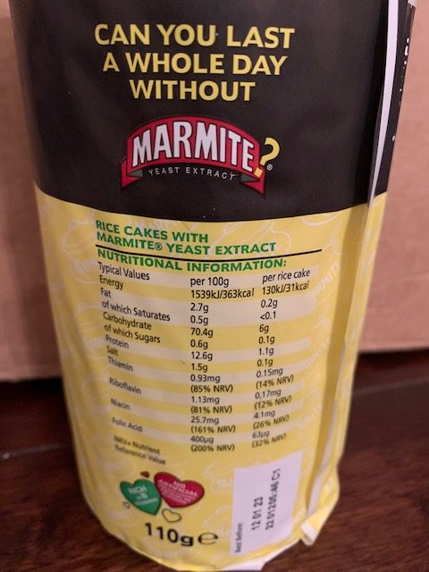 calories marmite