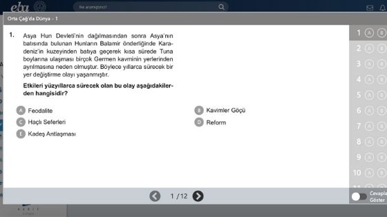 eba konu tarama testi cevapları