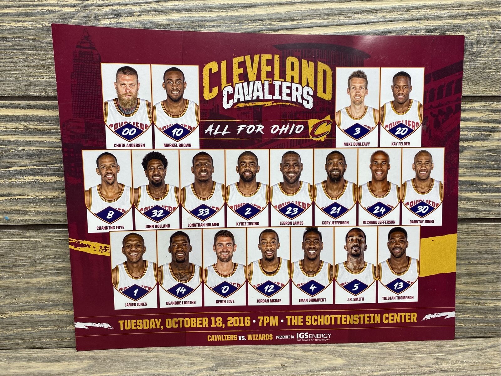 cavs roster 2016 17 season