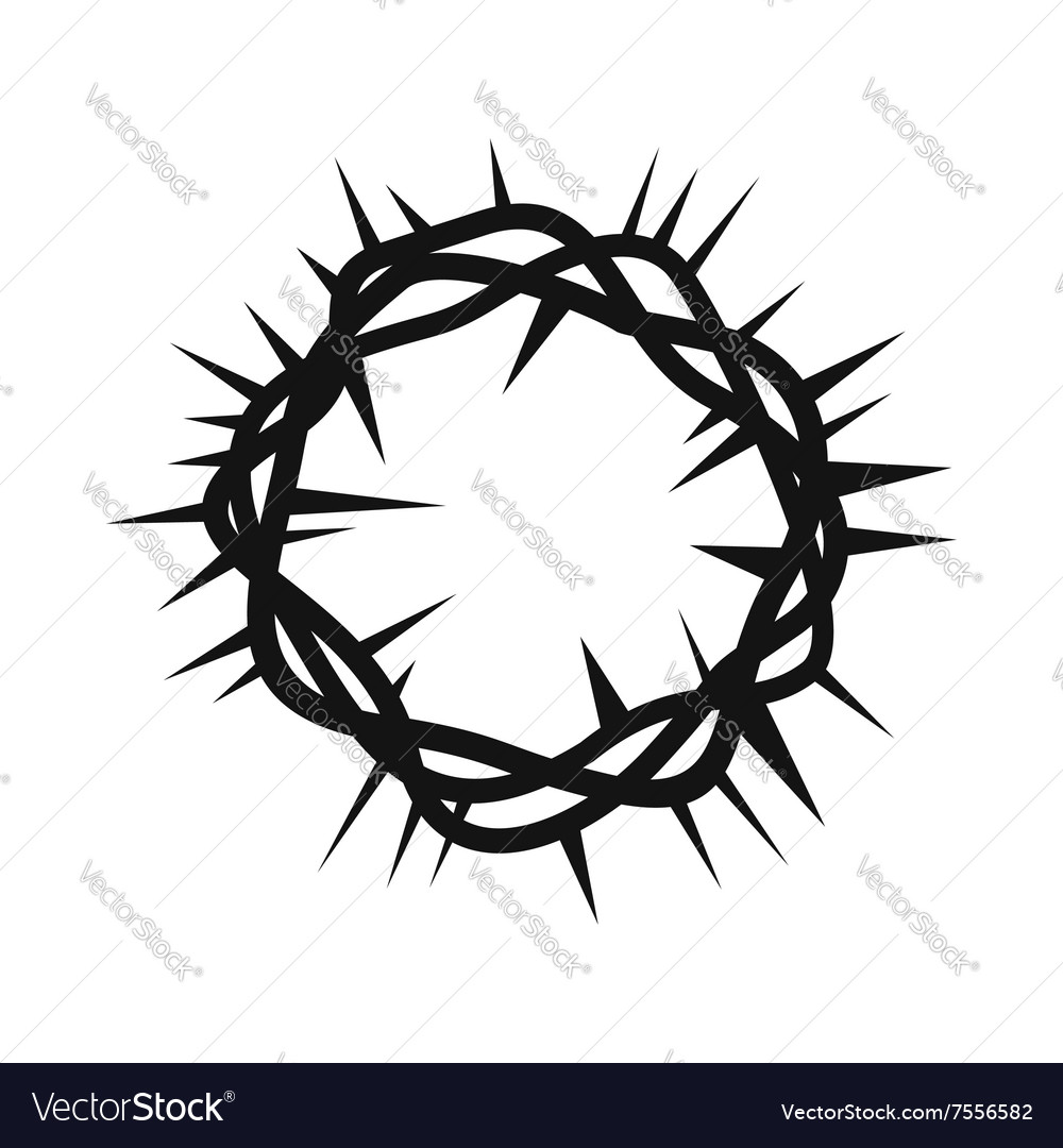 crown of thorns vector