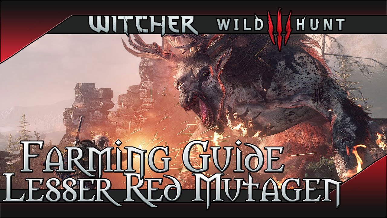 witcher 3 red mutagens