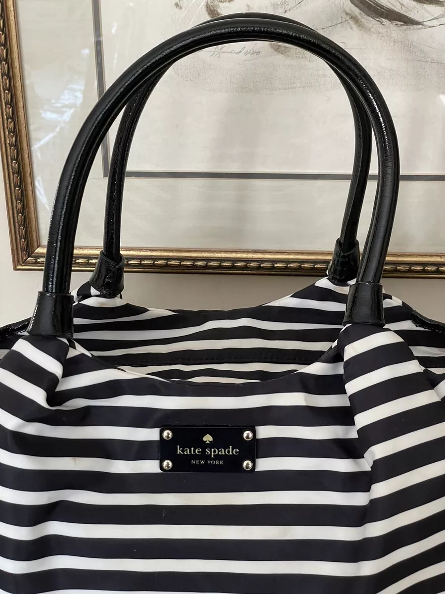 kate spade black white bag