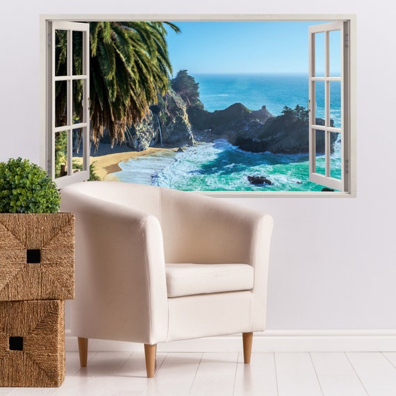 beach scene wall decals