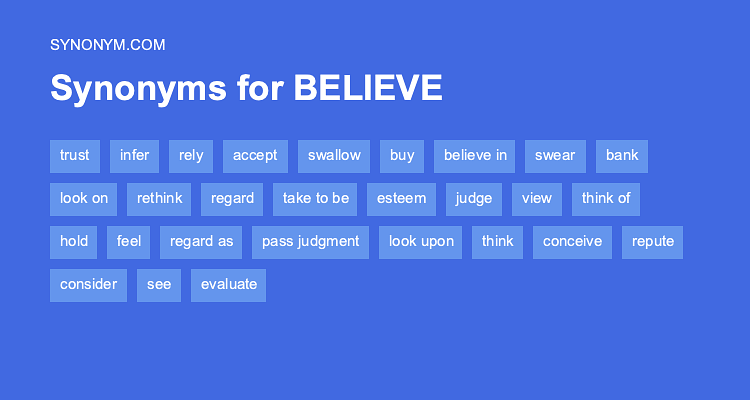 believe synonym