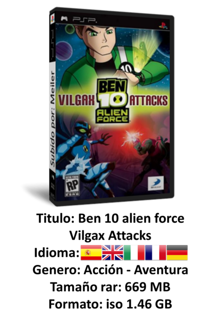 ben 10 alien force psp rom español