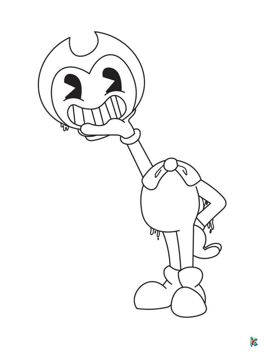 bendy coloring pages printable