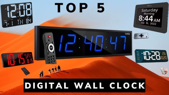 best digital wall clock