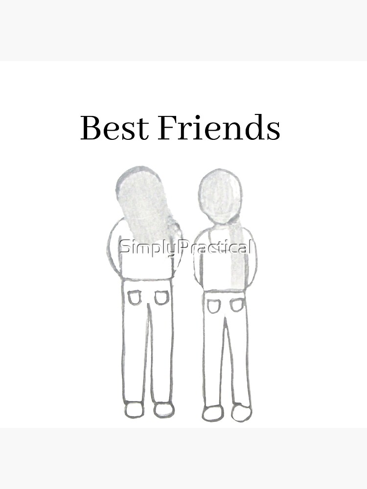 best friends drawing