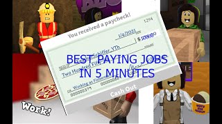 best paying jobs bloxburg