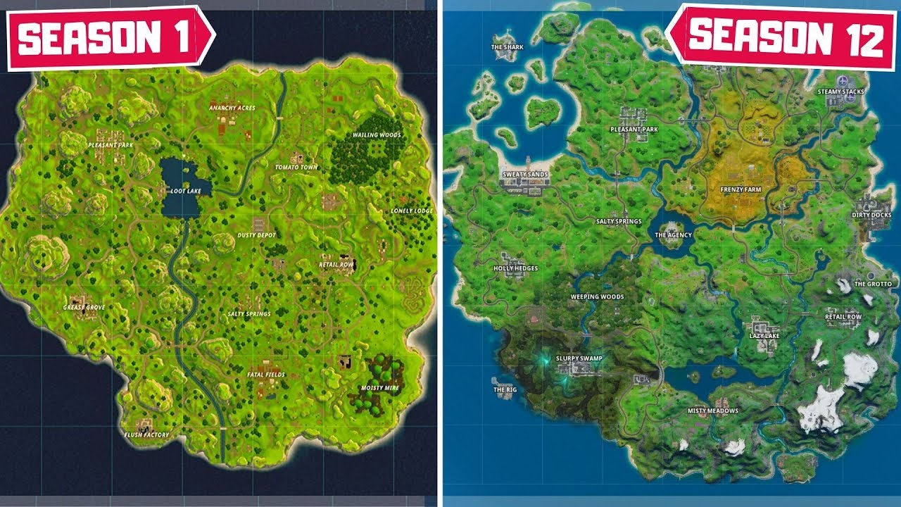 fortnite season 1 map