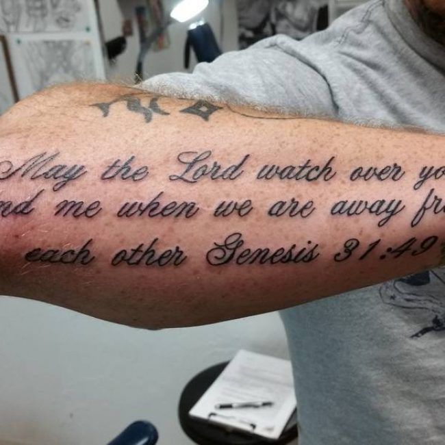 bible quote tattoos for men